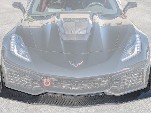 2019 CHEVROLET CORVETTE C7 ZR1 | CARBON FIBER FRONT LIP SPLITTER & SIDE WINGLETS GROUND EFFECTS